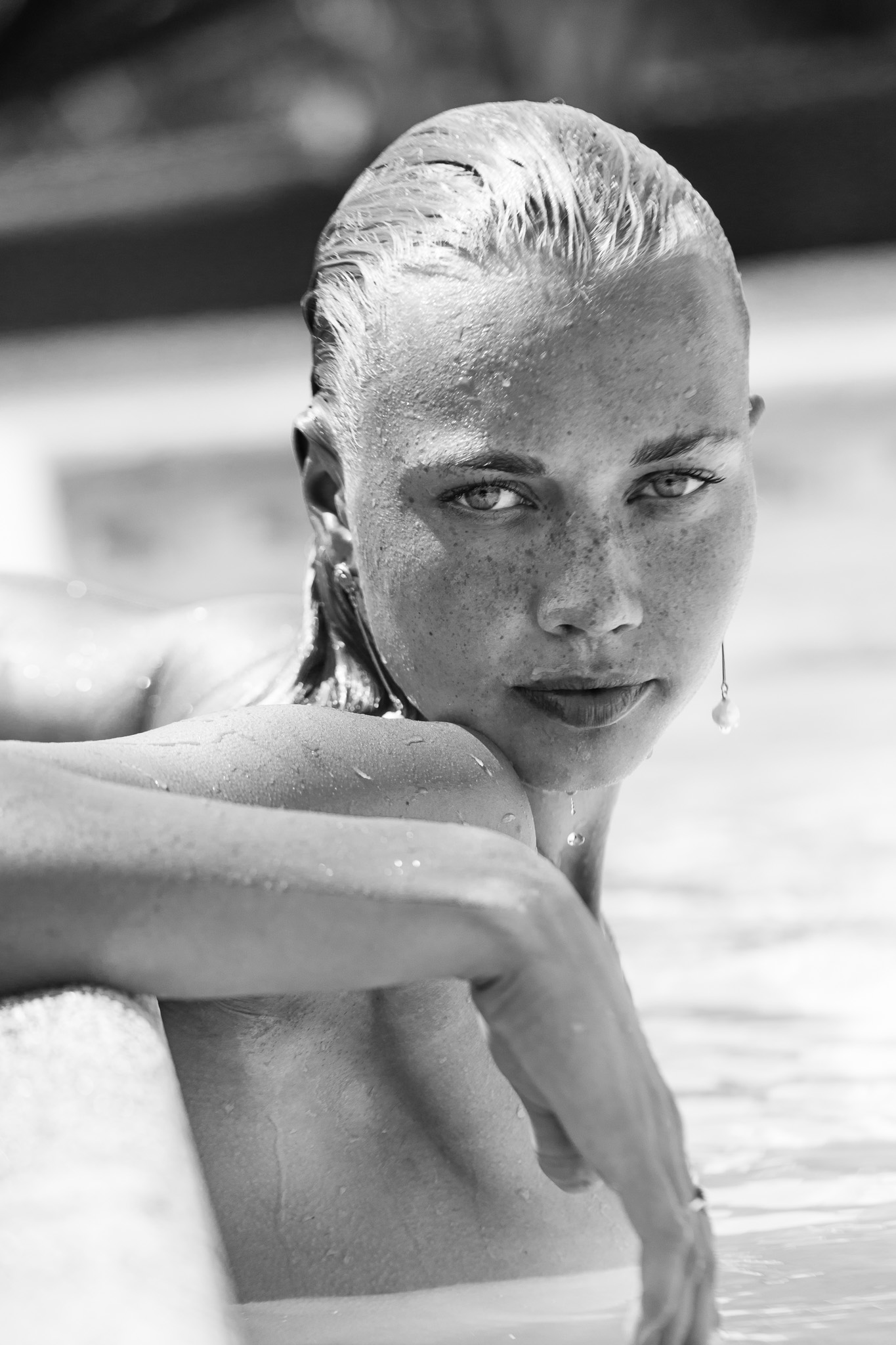 Blue filter #model #shooting #fashion #ibiza #portrait #bluefilt